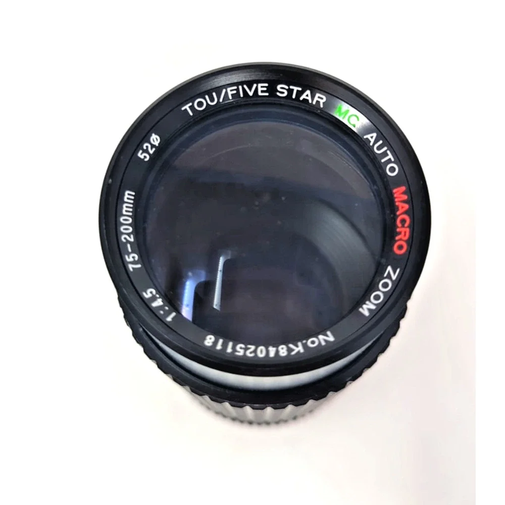 Toyo Optics Telephoto 75 - 200mm 1:4.5 TOU/Five Star MC Auto Macro Zoom Lens